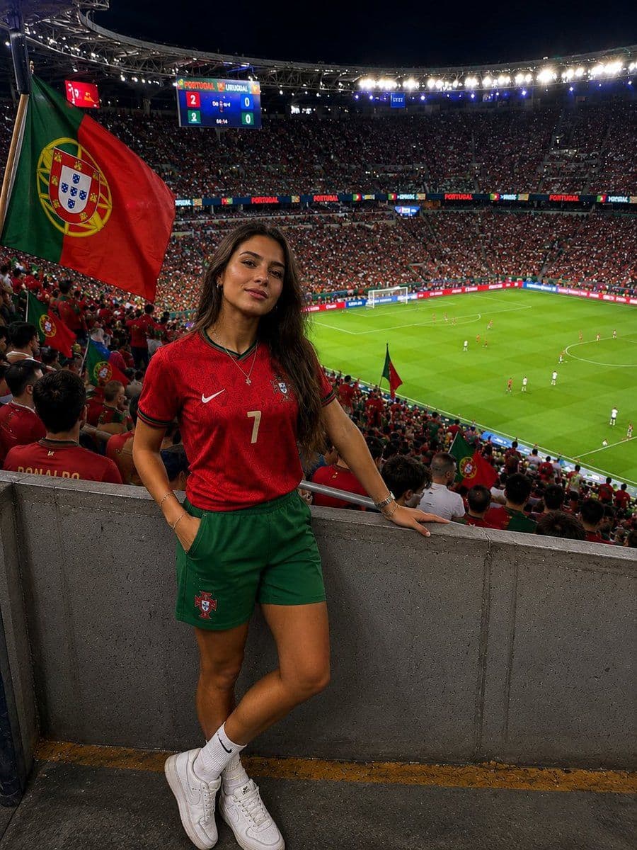 Portugal Football Fan Stadium Portrait