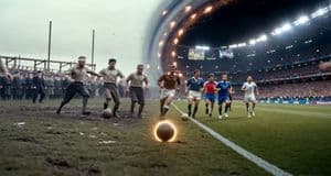 Football Stadium Evolution Scene