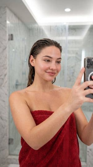 Realistic Spa Bathroom Selfie - 2