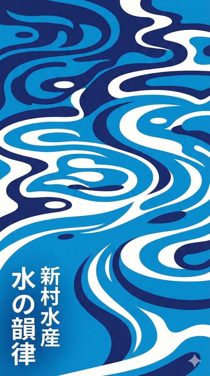Affiche de design graphique japonais moderne – Prompt
