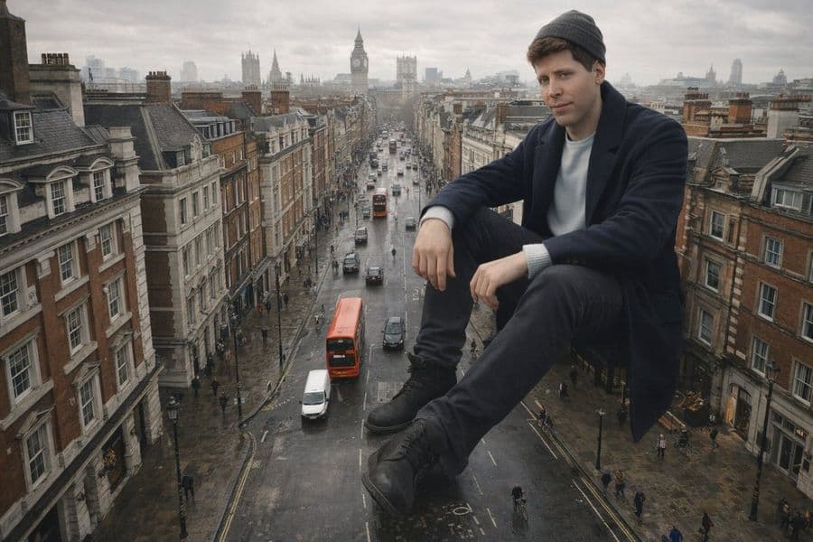 Người khổng lồ ngồi trên phố London