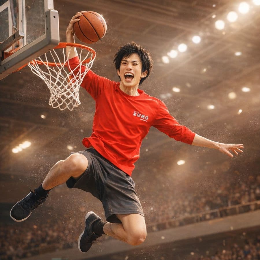 動態籃球灌籃照片