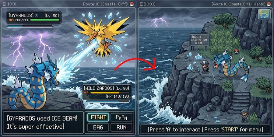 Pokémon Dünya Haritası Ekran Görüntüsü Oluşturma