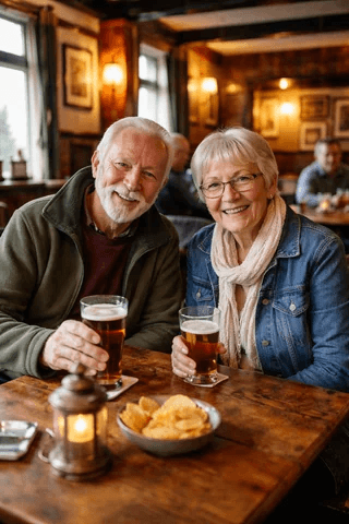 Pub Scene Amateur Snapshot