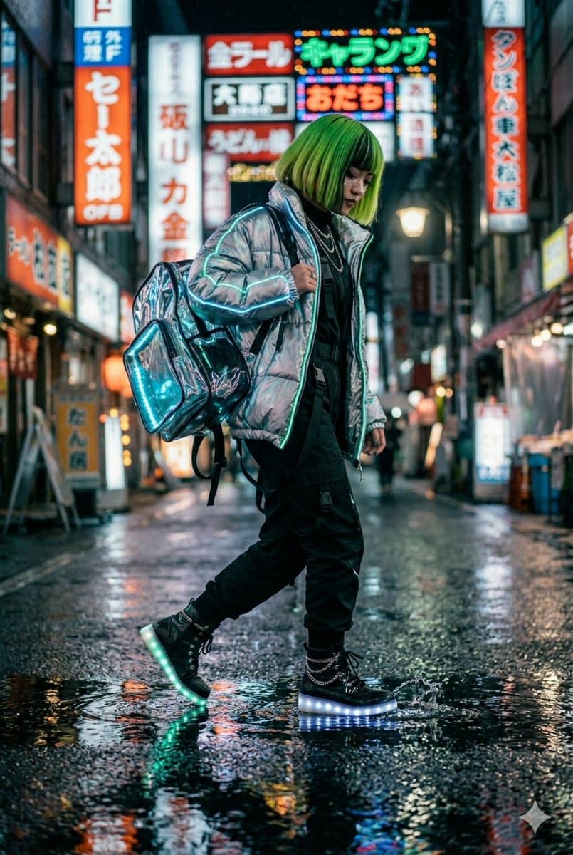 Ảnh đường phố phong cách Cyberpunk Techwear