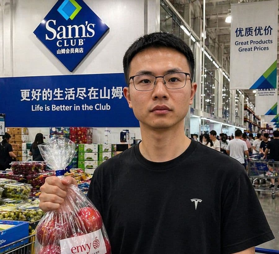 Snapshot realista de compras no Sam's Club