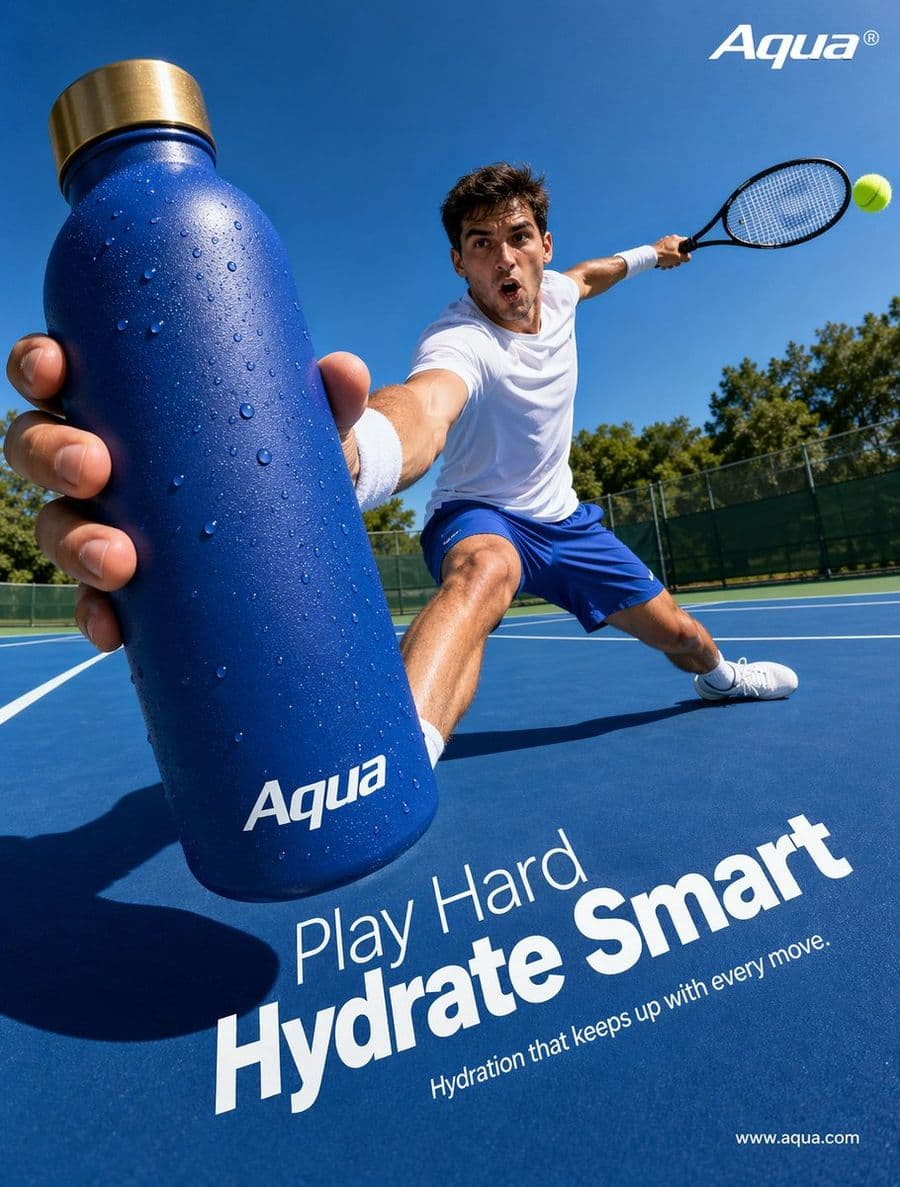 Tenis Hidrasyon Reklam Afişi