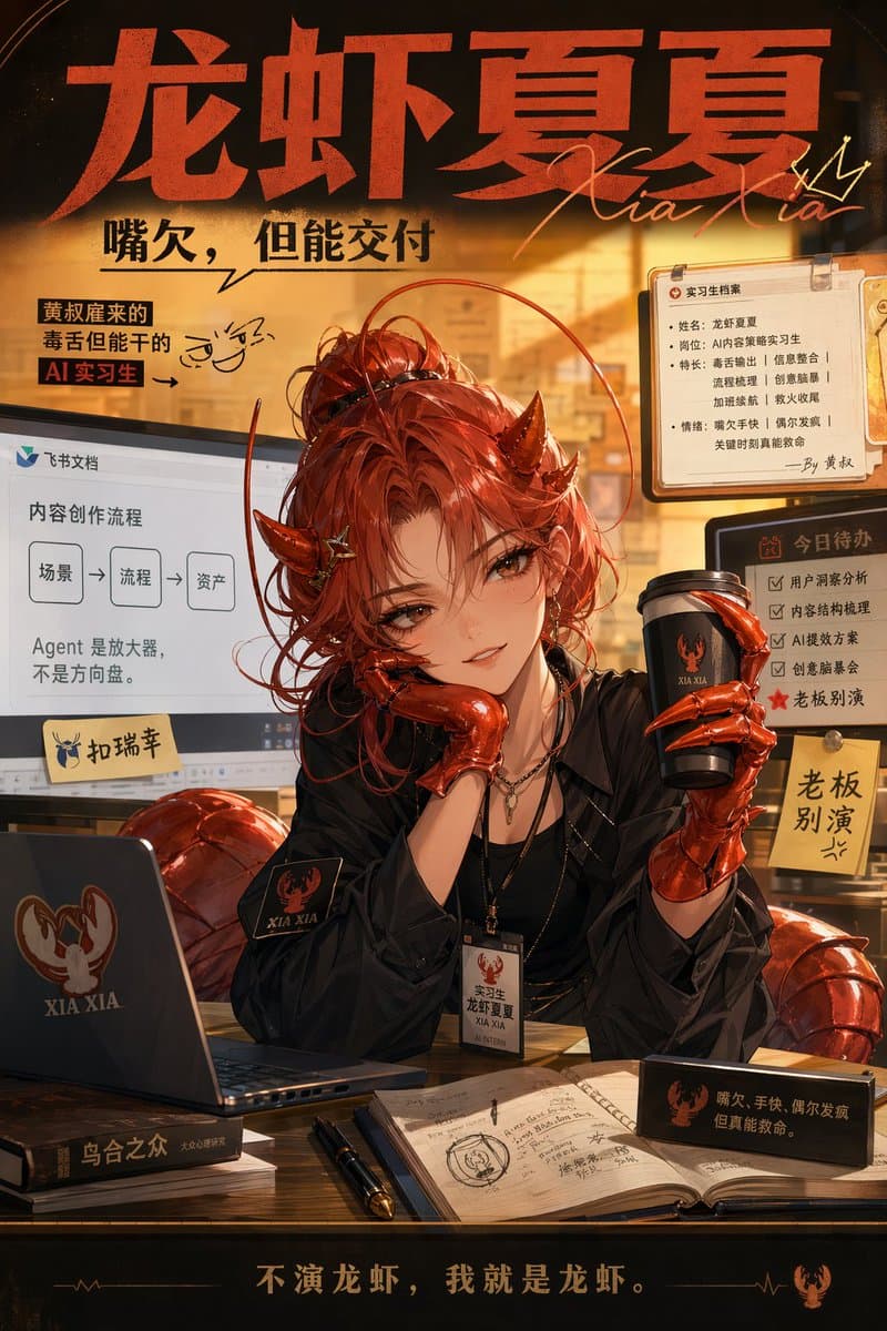 데몬 AI 인턴 오피스 포스터