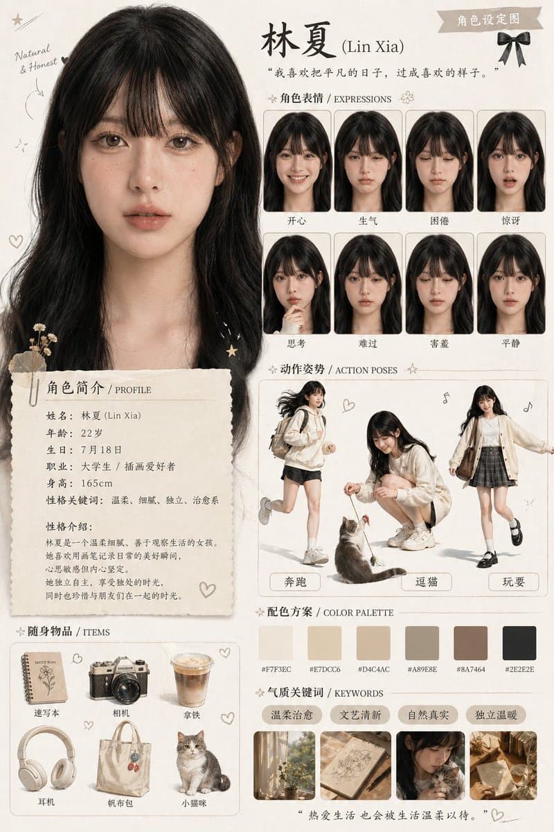 キャラクターアセットデザインカード