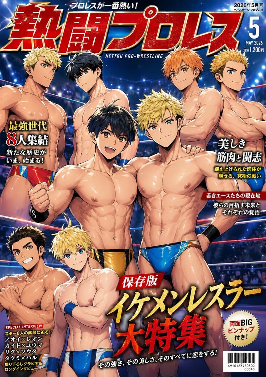 日本のプロレス雑誌の表紙
