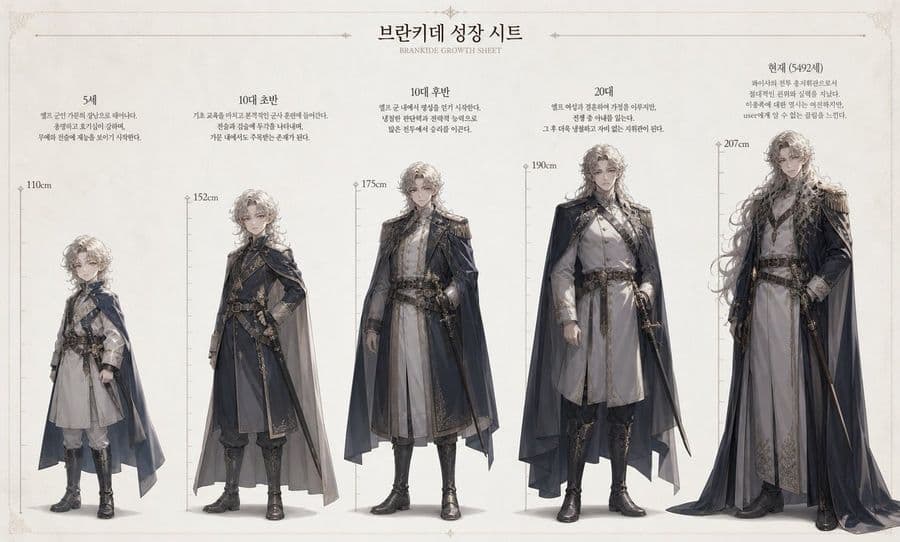 Generador de hoja de crecimiento de personaje