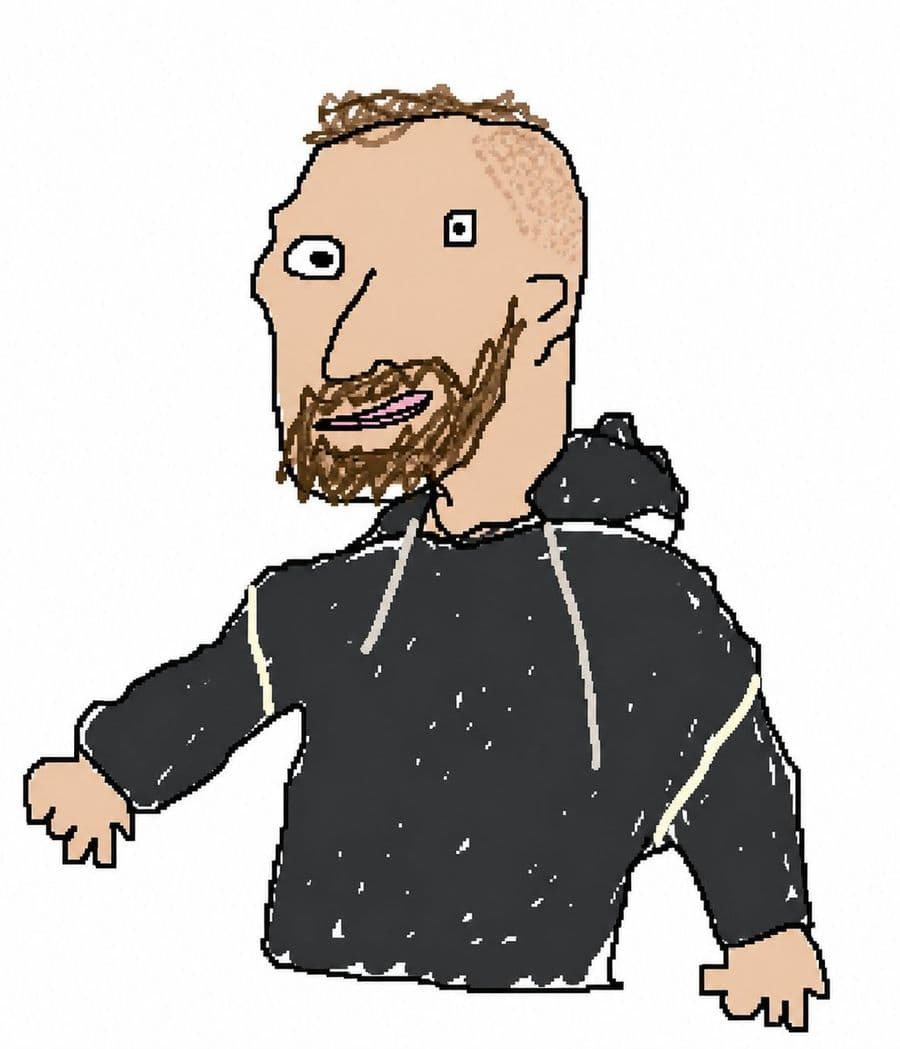 서투른 MS Paint 스타일로 다시 그리기