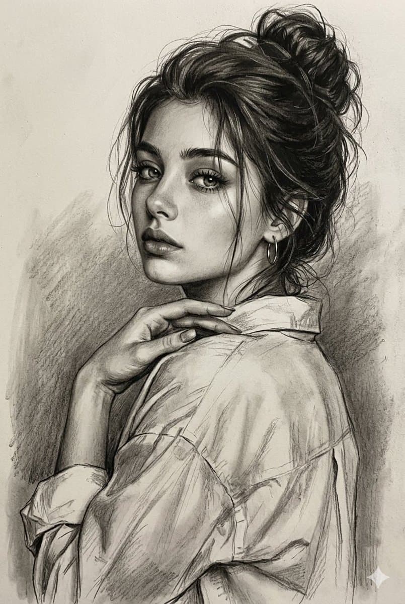 Estudio de retrato en múltiples medios