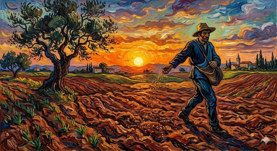 Van Gogh Sower Style Generation