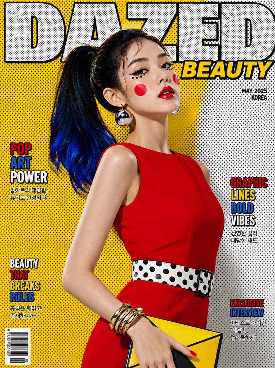 ปกนิตยสารความงามสไตล์ป๊อปอาร์ตสุดหรู
