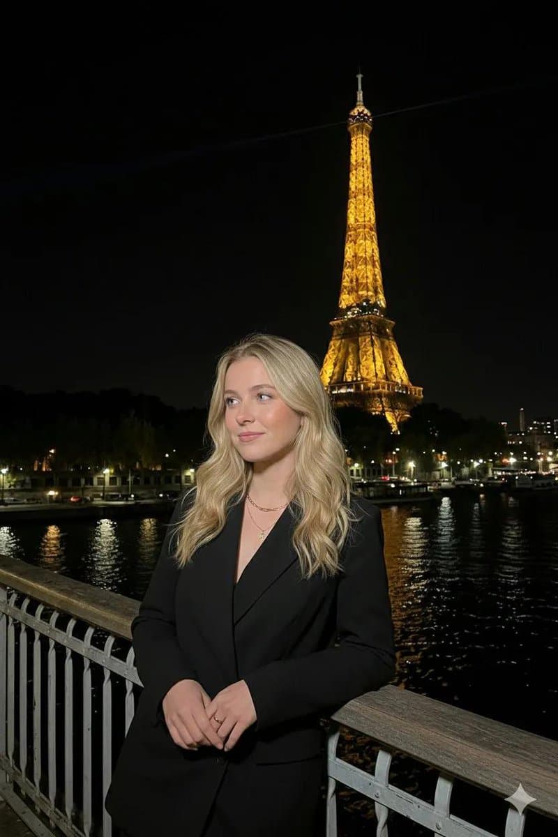 Portrait au flash sur les quais de Seine à Paris