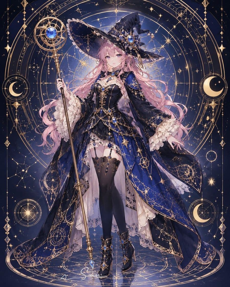 Outfit da Incantatrice Celeste