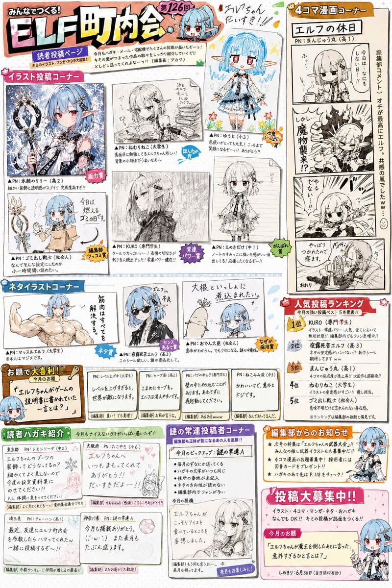 レトロ雑誌の読者投稿ページ