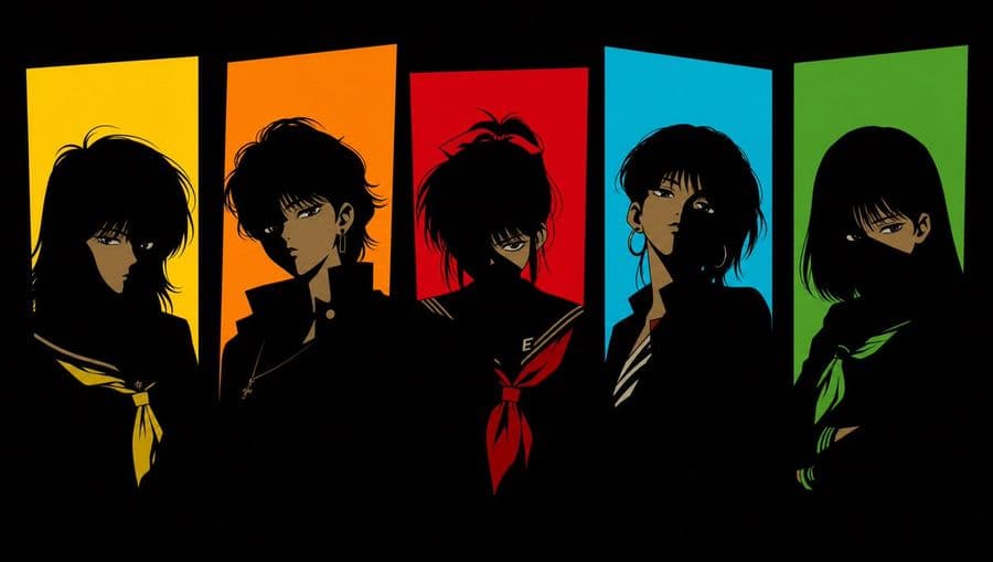 Cinco chicas anime delincuentes de los años 80