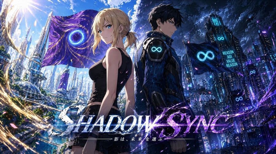 Hình ảnh chủ đạo (Key Visual) cho Shadow Sync Anime