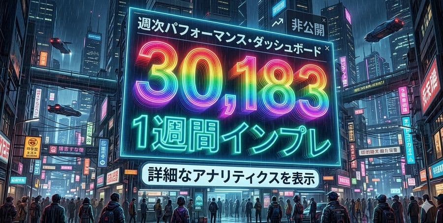 Cyberpunk Rainbow Impression Counter