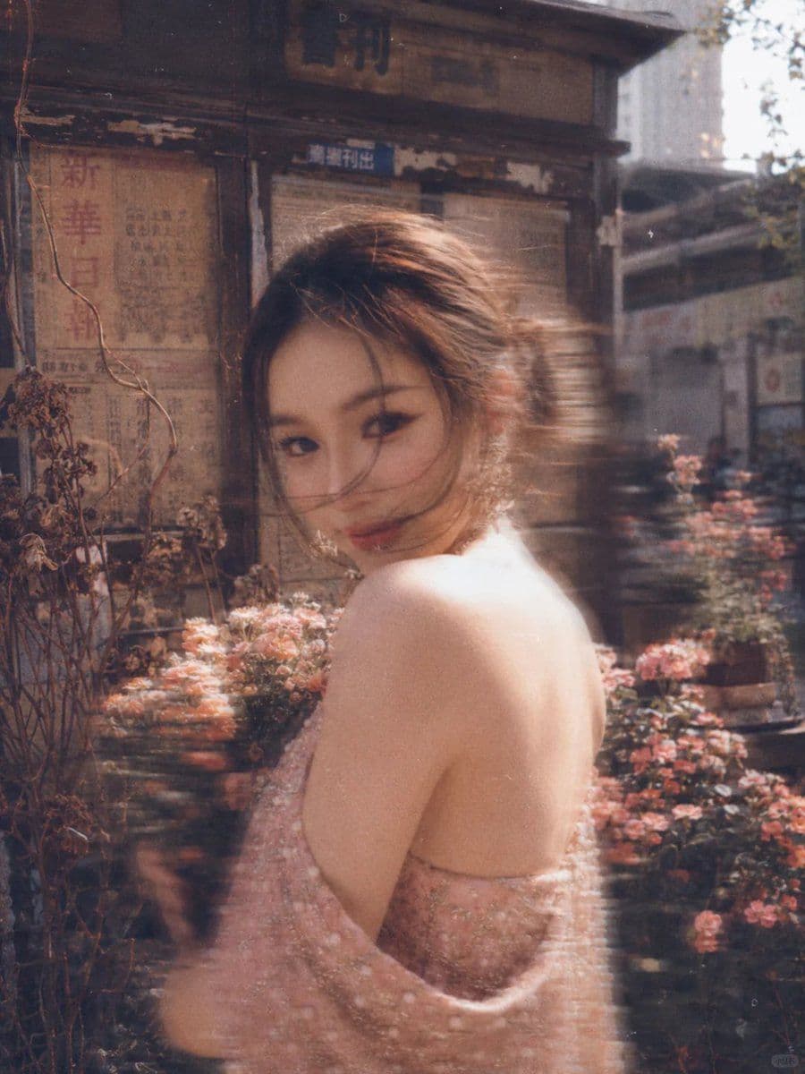 Vintage Film Girl Portrait Transformation