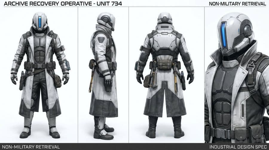 แผ่นตัวละครปฏิบัติการกู้คืนข้อมูล (Archive Recovery Operative)