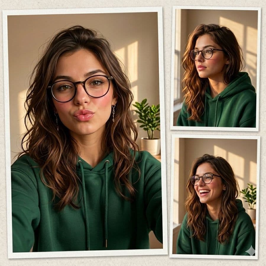 Aesthetic Golden Hour Portrait Collage