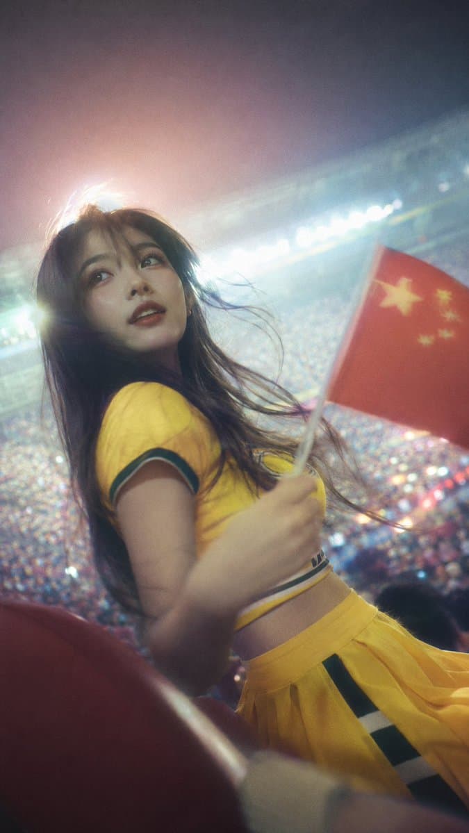 Cinematic Stadium Cheerleader Fan