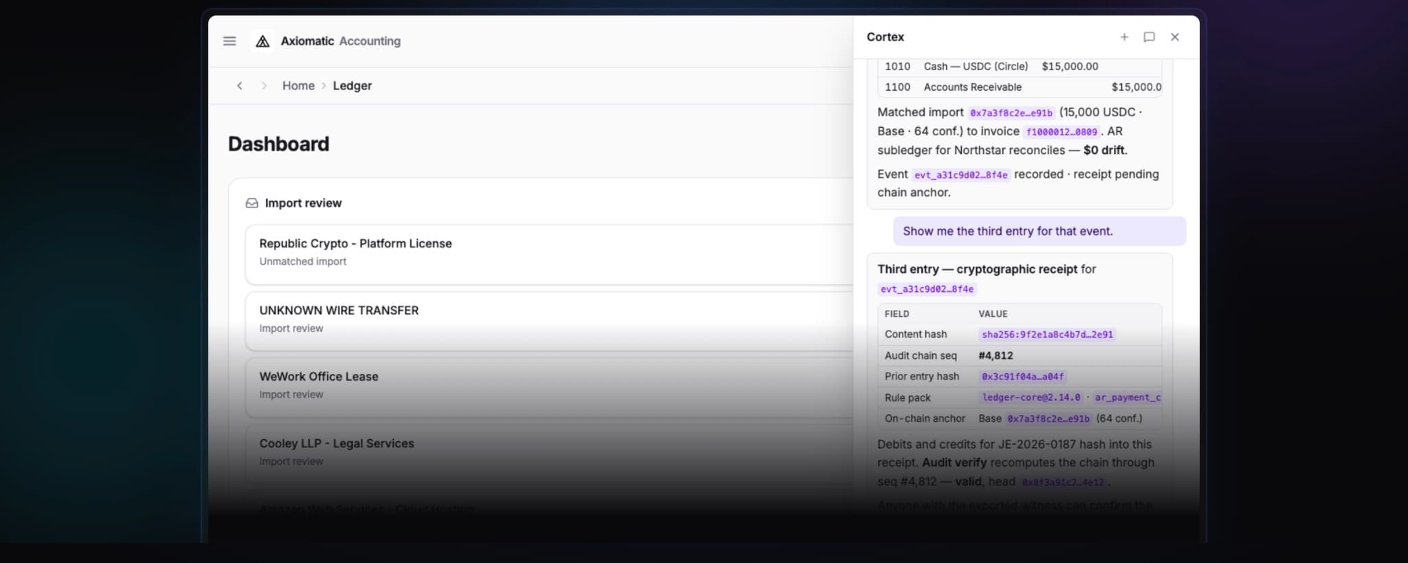 Announcing Axiomatic: The First Triple-Entry Ledger