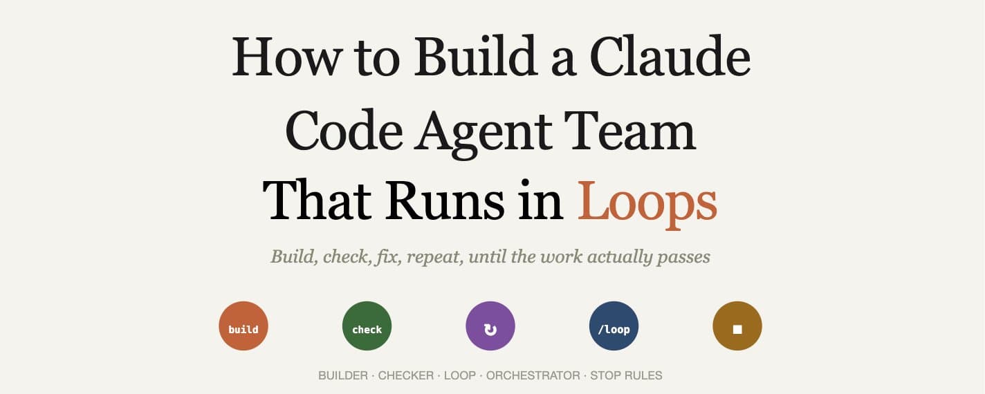 How to Build a Claude Code Agent Team That Runs in Loops (Exact Setup Inside)