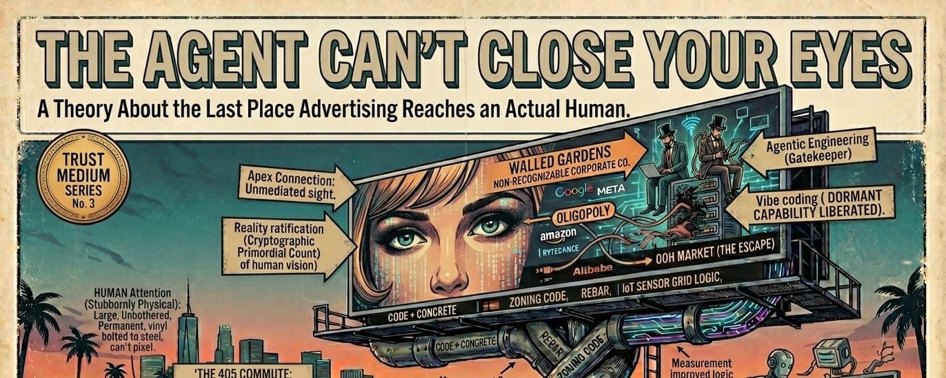 The Agent Can't Close Your Eyes: A Theory About the Last Place Advertising Reaches an Actual Human