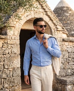 Retrato de estilo de vida mediterráneo en verano