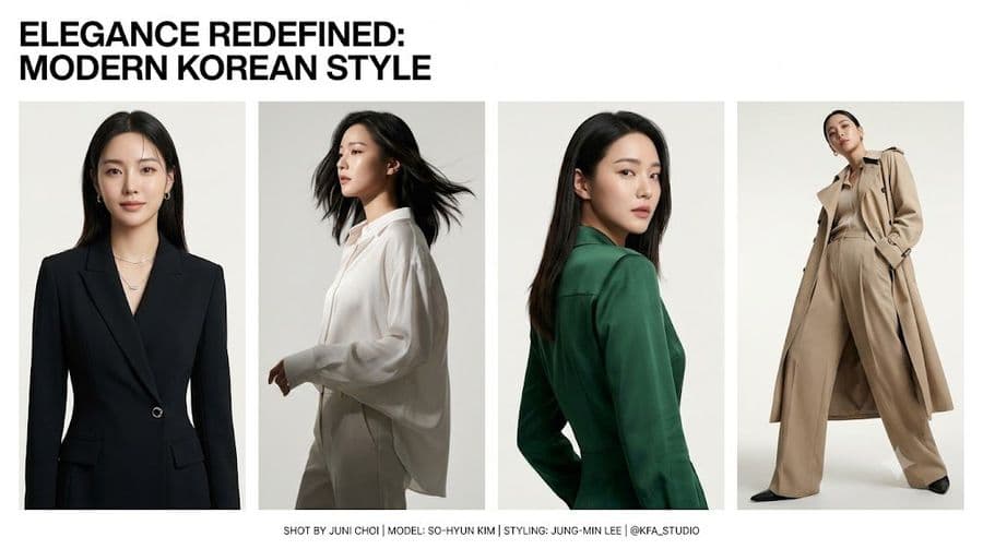 Editorial de Moda Coreana Moderna