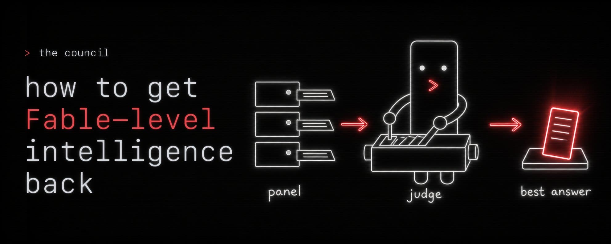 How to Get Fable-Level Intelligence Back: The Power of Model Councils